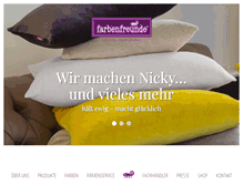 Tablet Screenshot of farbenfreunde.com